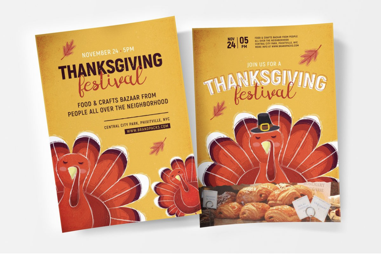 2024 Thanksgiving Promotion Ideas Online Printing Color Printing