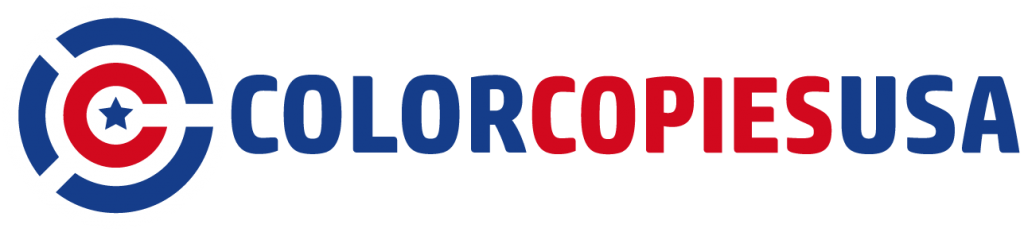 Horizontal version of the logo for ColorCopiesUSA